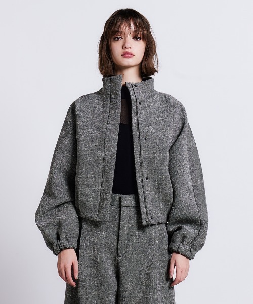 新品 OUTERSUNSET × ROPE ボンディング ツイード ブルゾン 新品