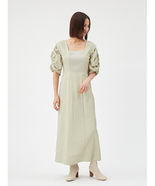 ✨新品✨ FRAY I.D フレイアイディー 半袖ワンピース ホワイト サイズ1 FRAY I.D 「FRAY I.D」 半袖ワンピース 1 ホワイト レディース
