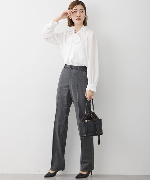 ドットデシンブラウス 23区｜【洗える】ドットドビーデシン ブラウス | Rakuten Fashion(楽天