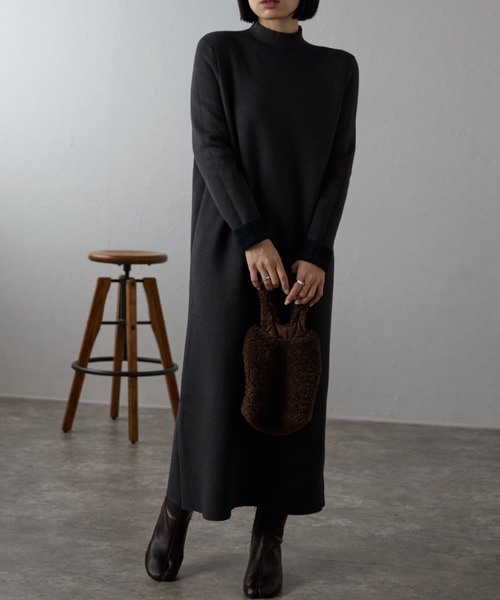 ap retro ワンピース 裏起毛ハイネックワンピース : ZOZOTOWN Yahoo!店