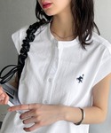 ブラウス シャツ 夏 爽やかで品のある。サイド...の詳細画像5
