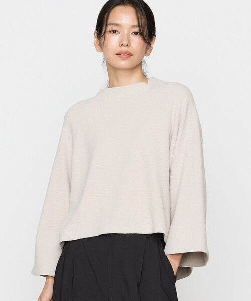 tシャツ ウールブークレー ベルスリーブプルオーバー レディース