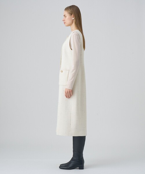 ANAYI（アナイ） ワンピース 「セットアップ対応商品」ラメスラブ