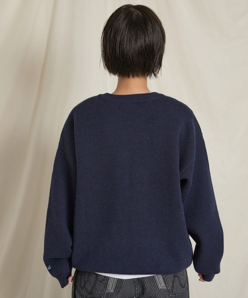 ニット セーター 「UNISEX」Wai Kei／MLTSアーガイルニット レディース メンズ WaiKei ニット セーター 「UNISEX」Wai Kei／イルカボーダー
