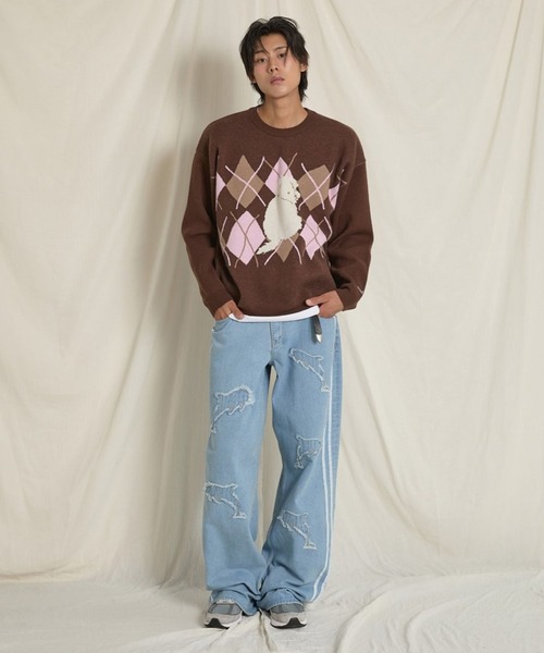 WaiKei ニット セーター 「UNISEX」Wai Kei／MLTSアーガイル