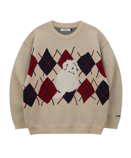 WaiKei ニット セーター 「UNISEX」Wai Kei／MLTSアーガイル