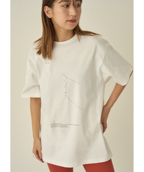 tシャツ 「IPSA/emmi」コラボプリントTシャツ レディース