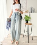 tシャツ 半袖 大人フェミニンな透け感。袖口シ...の詳細画像3