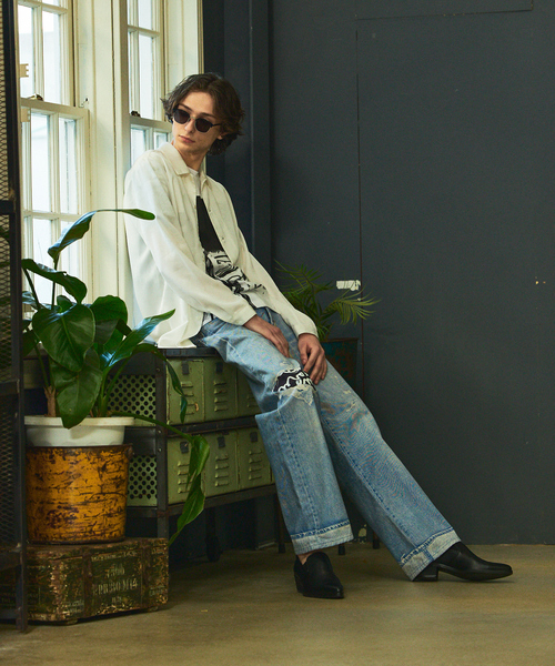 【ブラック】【40周年】RYOYA スタイリング スキニー デニムパンツ 5351 POUR LES HOMMES ジーンズ 「40周年」RYOYA スタイリング ワイド