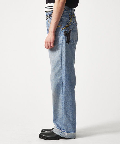 【ブラック】【40周年】RYOYA スタイリング スキニー デニムパンツ 5351 POUR LES HOMMES ジーンズ 「40周年」RYOYA スタイリング ワイド