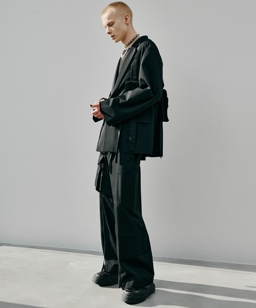 ジャケット テーラードジャケット 入学式 卒業式 AIVER Atelier Made　高密度ギャバハーネステーラードジャケット メンズ レディースの画像