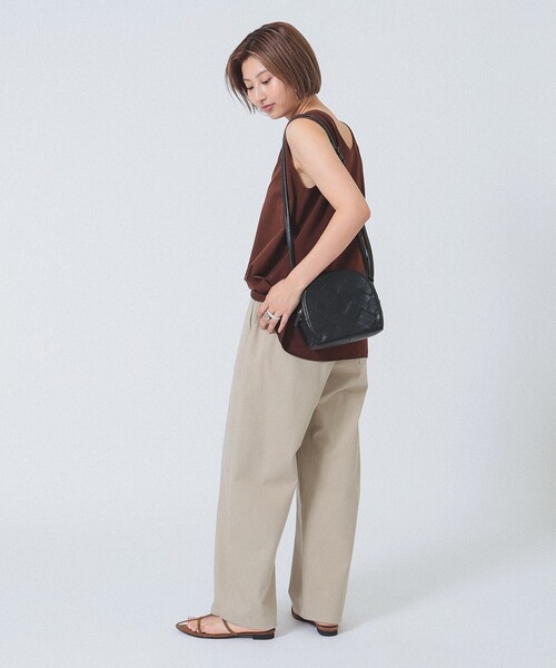 Demi-Luxe BEAMS パンツ ベイカーポケット ジョグパンツ「手洗い