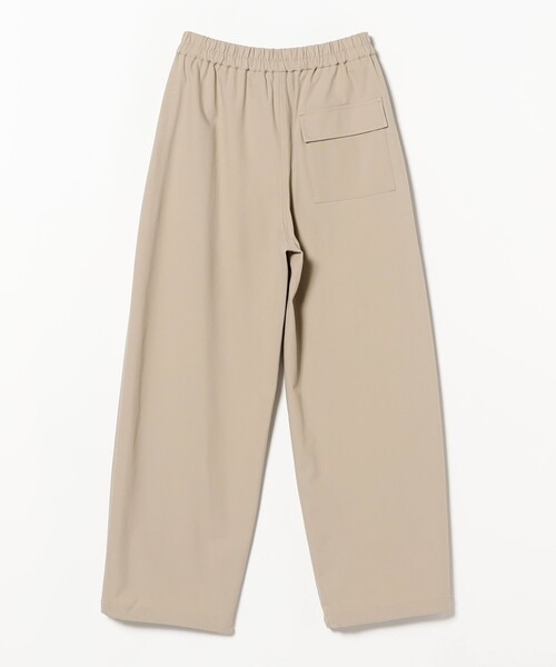 未使用 デミルクスビームス パンツ ベージュ Demi-Luxe BEAMS パンツ ベイカーポケット ジョグパンツ