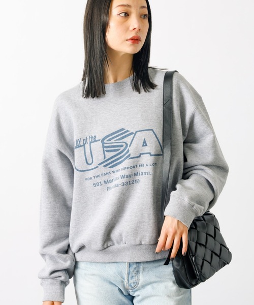 トレーナー スウェット 「JHANKSON x Le Melange」グラフィックトレーナー / クルー スウェット「WEB限定」 レディース メンズ トレーナー スウェット 「JHANKSON x Le Melange」グラフィック
