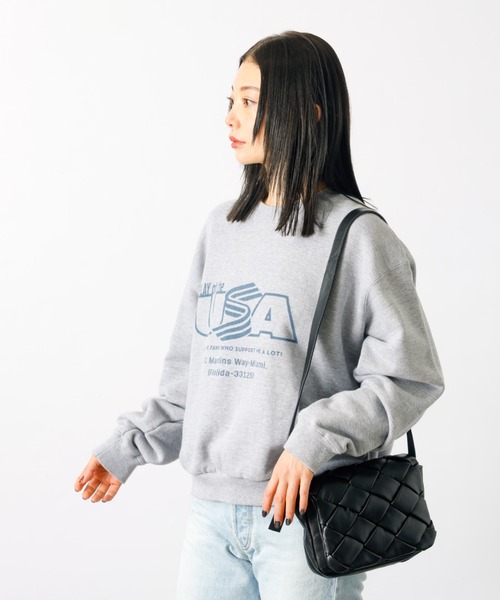 トレーナー スウェット 「JHANKSON x Le Melange」グラフィックトレーナー / クルー スウェット「WEB限定」 レディース メンズ トレーナー スウェット 「JHANKSON x Le Melange」グラフィック