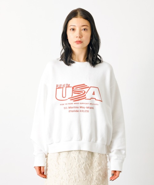 トレーナー スウェット 「JHANKSON x Le Melange」グラフィックトレーナー / クルー スウェット「WEB限定」 レディース メンズ トレーナー スウェット 「JHANKSON x Le Melange」グラフィック