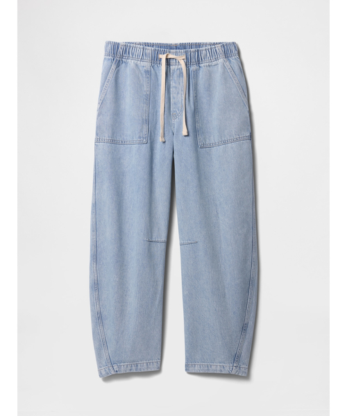 GAP ミッドライズ スーパーソフト プルオンバレルデニム Gap公式オンラインストア | ミッドライズ スーパーソフト