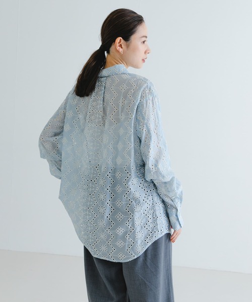 ブラウス シャツ 刺繍レースオーバーシャツ レディース URBAN RESEARCH ブラウス シャツ 刺繍レースオーバーシャツ