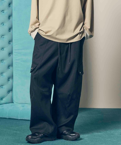 MAISON SPECIAL カーゴパンツ 「UNISEX」Chambray Wool Prime