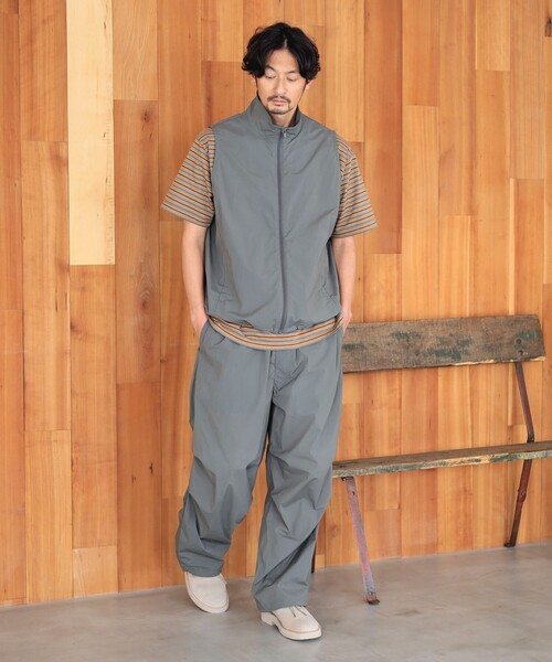 B：MING by BEAMS ベスト ジレ ライトナイロン メンズ