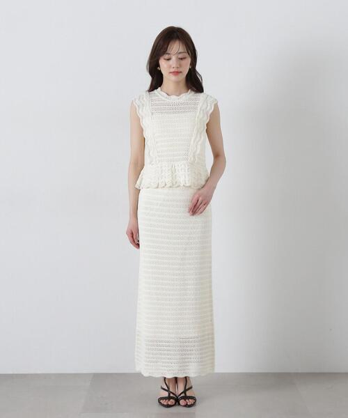 ワンピース クロッシェニットｓｅｔ　ｕｐ / 1215140402 | PROPORTION BODY DRESSING | 20