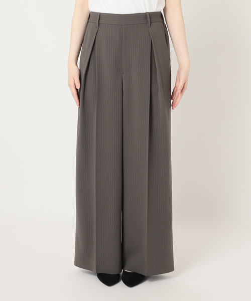 FRAMeWORK スラックス パンツ UVカットワイドパンツ レディース