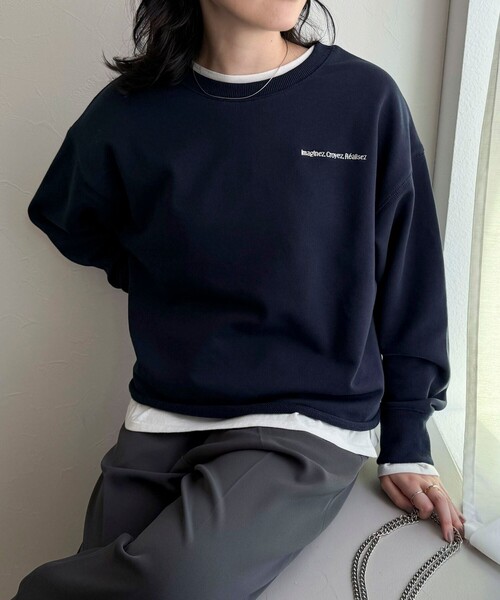 fredy emue トレーナー スウェット ロゴ刺繍コンパクト