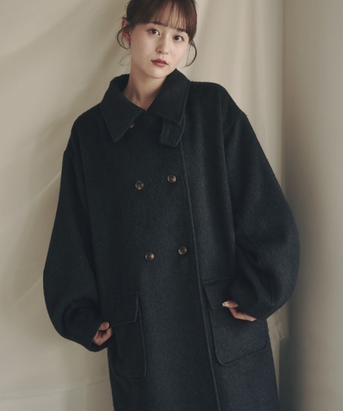 moi tytto（モイテュット） コート SMALL チャコールグレー レディース