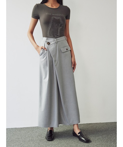 スカート Asymmetry Tiered Skirt FREAK'S STORE（フリークスストア）の「SOMETHING × FREAK'S