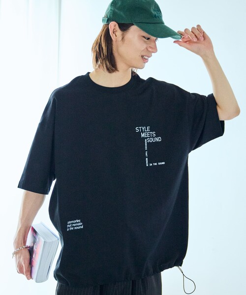 [ ] ロゴステッチクルーネックTシャツ ★大人気★ 2点以上でさらに10%OFF】Tシャツ - ロゴステッチクルーネックT
