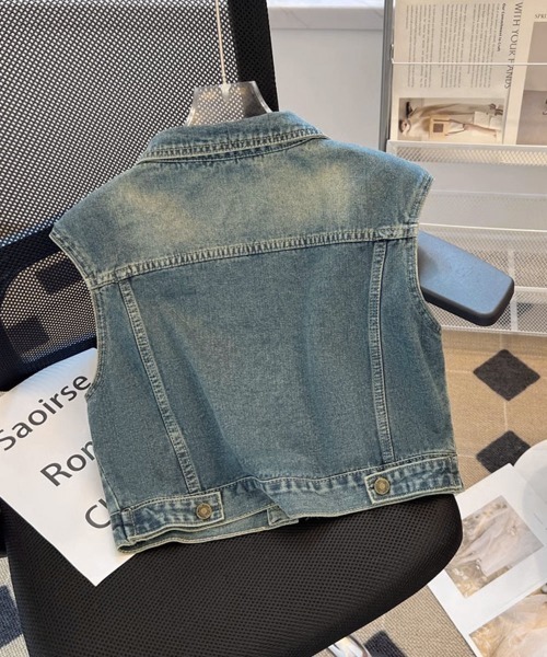 レモーネ■シャネル■フリンジ✨デニム✨ベスト■00A ベスト ジレ フリンジデニムベスト レディース : ZOZOTOWN Yahoo