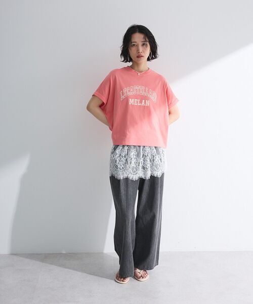 グリーン パークス Green Parks チェックワイドパンツ