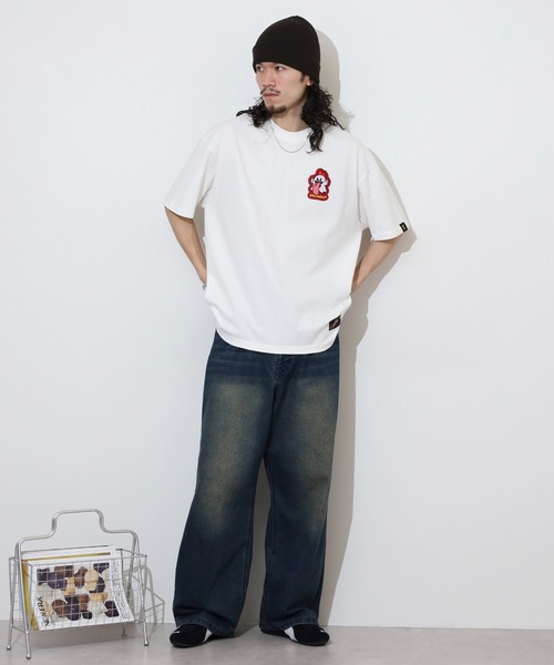 Lewis Furey Tシャツとバッジセット GERRY tシャツ 「SIDEWAY STANCE×GERRY」別注コラボ 半袖 ロゴ