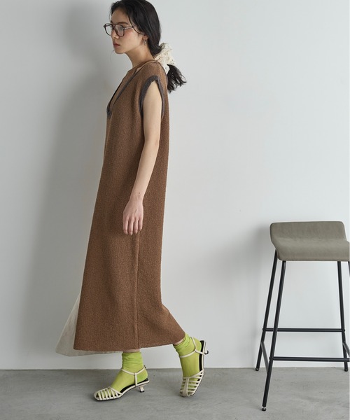 PARISニットワンピース コンビネーション ニットワンピース 50TH ANNIVERSARY