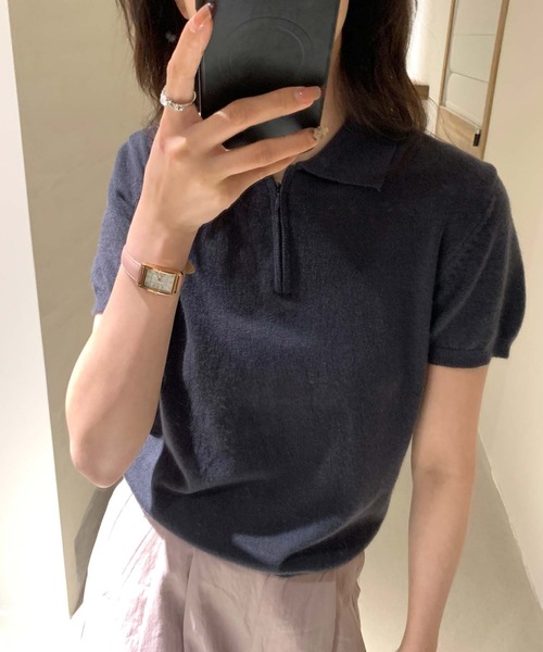 クロシェ半袖ニットシャツ | ファッション通販サイト NUGU