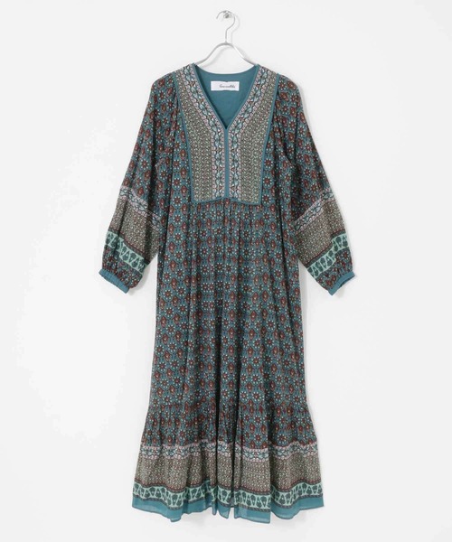 SARA MALLIKA ワンピース sara mallika 「sara mallika」 長袖ワンピース MEDIUM ブラック