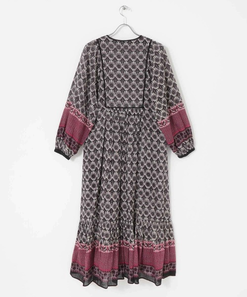 Sara mallika ワンピース セール】Sara mallika/COTTON VOILE LACE PINTUCKDRESS