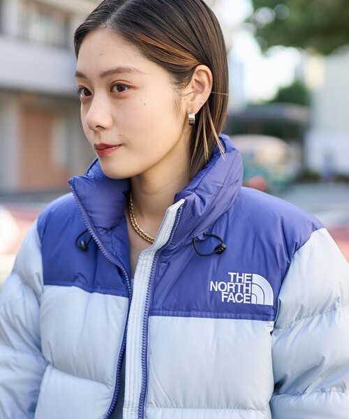 ノースフェイス ダウンジャケット ヌプシ ブルー 青 メンズ S US規格