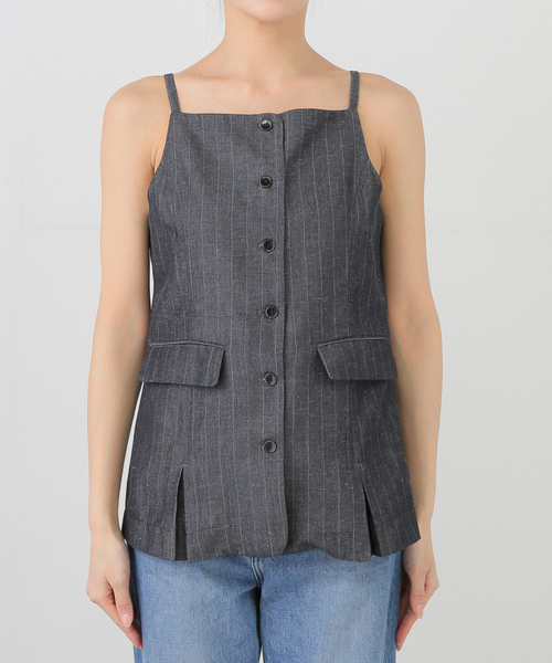 ベスト ジレ SERGE de bleu/サージ STRAP VEST レディース SURGE ベスト ジレ SERGE de bleu/サージ STRAP VEST レディース