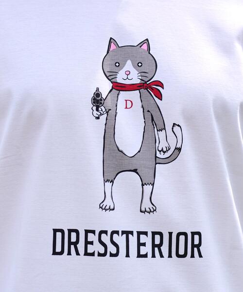 【接触冷感抗菌防臭消臭】アイスクリアコットンキャットTシャツ DRESSTERIOR｜【接触冷感/抗菌防臭/消臭】ICE CLEAR COTTON