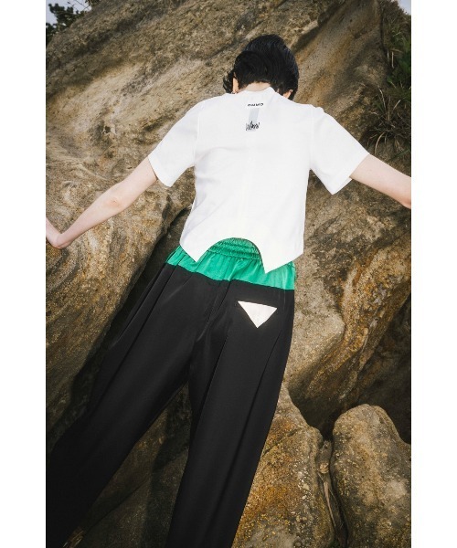 ボトムス　ズボン　パンツ　ommo OMMO スラックス パンツ BOLCKING EASY TUCK PT レディース