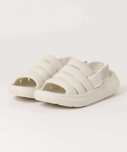 UGG ホワイト サンダル サイズ6 UGG Australia 「UGG」 フラットサンダル 7(24) オフホワイト