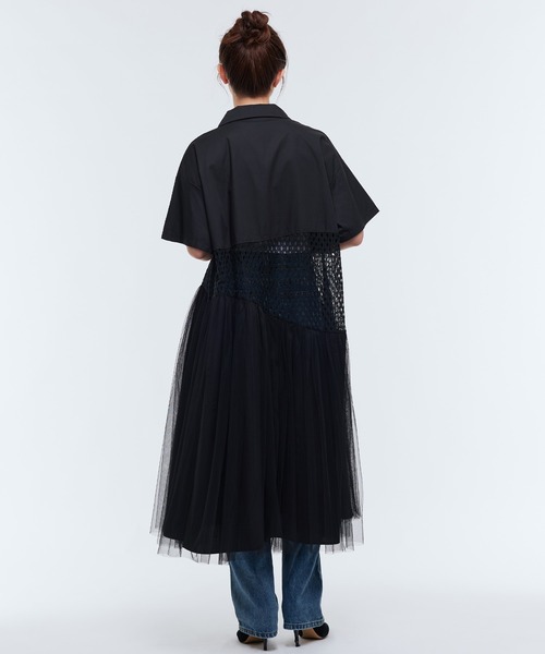 Narcissus ナルシス チュールワンピース Narcissus ワンピース 「Narcissus」メッシュチュールワンピース
