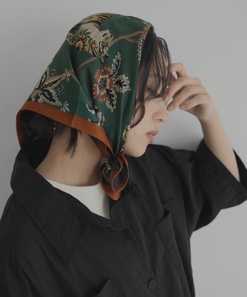 hellam（ヘラム） スカーフ バンダナ リバーシブルレトロスカーフ