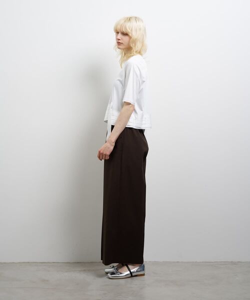 ほぼ新品⭐︎LANVINホワイトカットソー-リボン LANVIN en Bleu（ランバンオンブルー）の「クロップドリボン