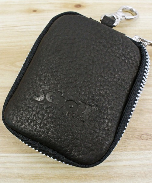 Schott マルチケース Schott N.Y.C（ショット） コインケース EAGLE STUDS LEATHER MALCH