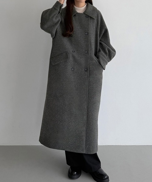 callautia（カラウティア） ステンカラーコート コート マーブルボタン