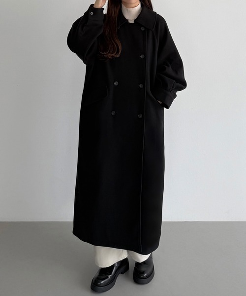 callautia（カラウティア） ステンカラーコート コート マーブルボタン
