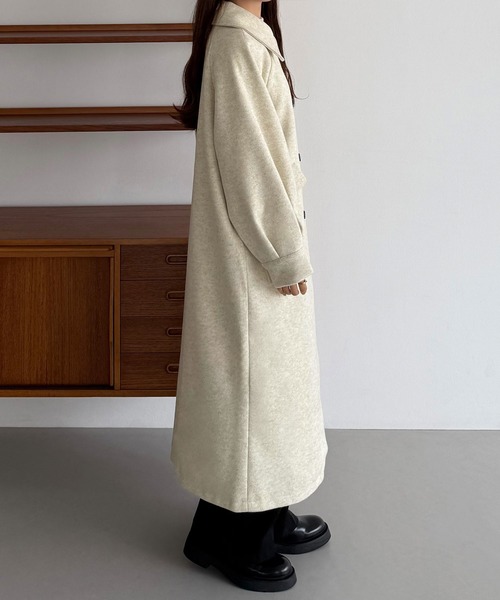 callautia（カラウティア） ステンカラーコート コート マーブルボタン