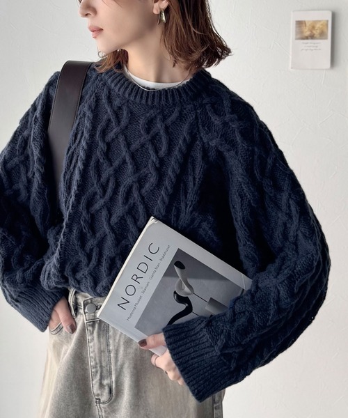 classicalelf（クラシカルエルフ） ニット セーター ざっくり感で一瞬